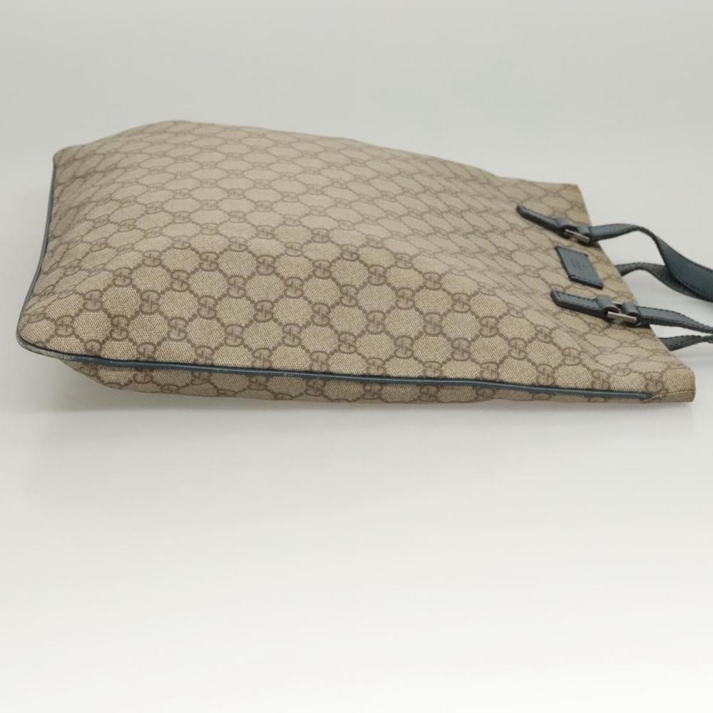 GUCCI GG Supreme Hand Bag PVC Beige Gold 131258 Auth 121977 - Picture 3 of 16